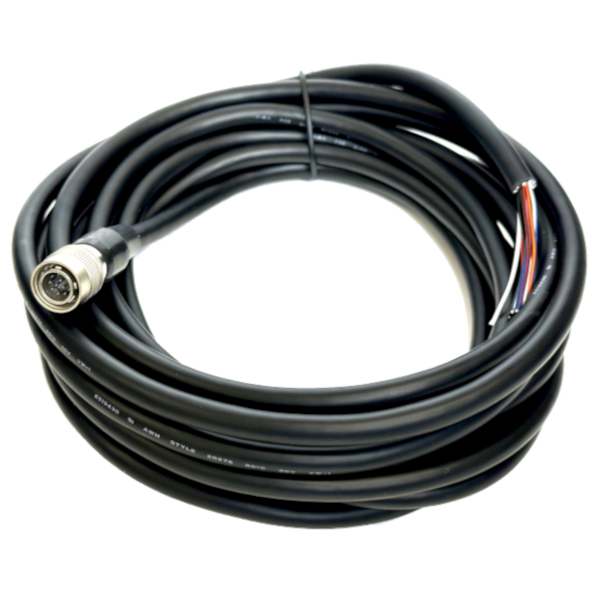 GPIO Cable with 12-pin Hirose LF Connector and DC Barrel Power Jack 